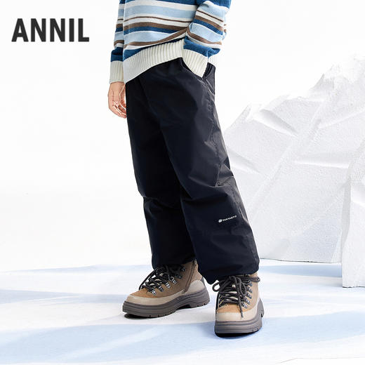 【实体店同款】男童全腰梭织羽绒裤冬季新款安奈儿童装AB546053 商品图0