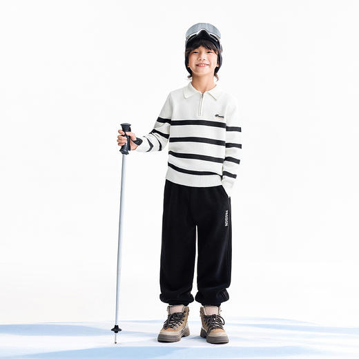 【实体店同款】男女童全腰针织长裤冬季新款安奈儿童装AM546097 商品图3