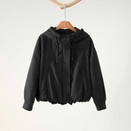 西子/【暖坞】90鹅绒800+蓬松度进口中空纱连帽羽绒服/YRXS0487 商品图4
