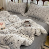 降温换新【全尚 牛奶绒四件套 床单款&床盖款】A类母婴级别  高克重的牛奶绒  不起静电  多个花色可选  AB双面设计  高级感床盖 商品缩略图1