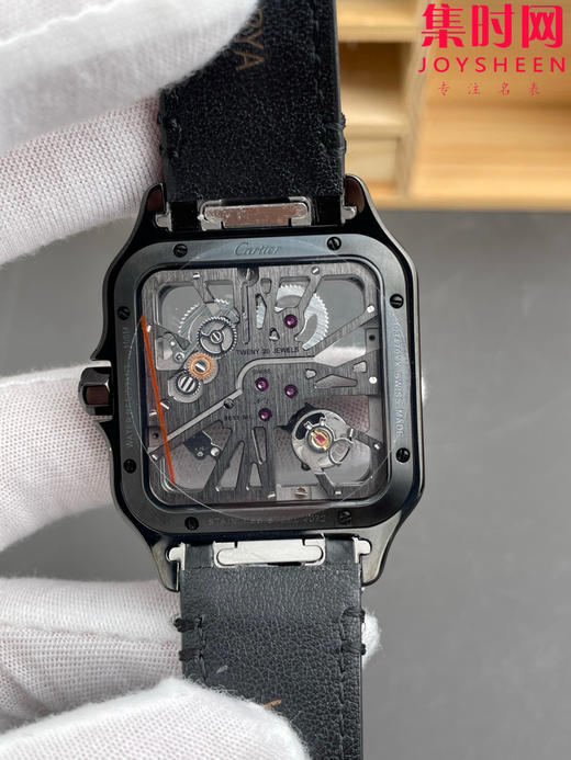 THB卡地亚 山度士镂空系列 男士石英腕表 商品图4