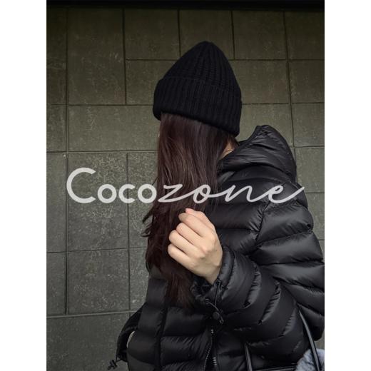 COCO ZONE 刘 一一 “排骨鹅”95白鹅绒连帽横格纹鹅绒服 CD1A1616 商品图3