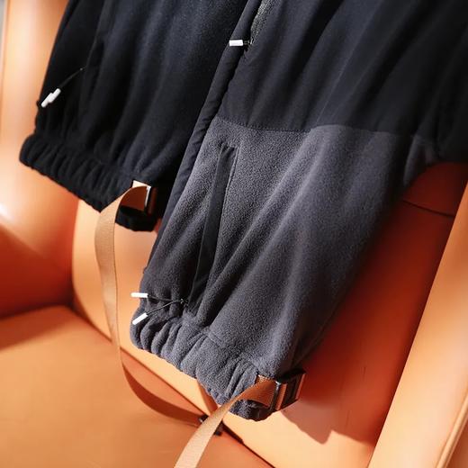 D111705户外机能风弹力防撕格子布拼接摇粒绒卫裤 商品图2