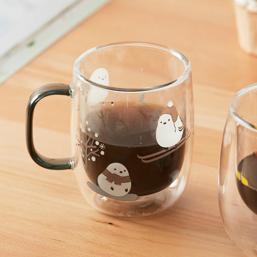 可爱动物双层玻璃杯马克杯牛奶杯咖啡杯耐高温 商品图5