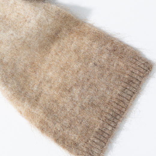 绽放/KSX007朵糯米渐变羊驼羊毛围巾亮色短款叠搭秋冬护颈百搭 商品图3