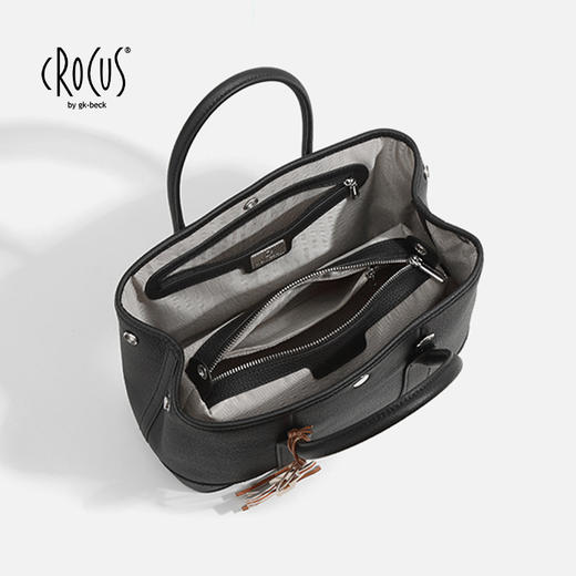 CROCUS联名款经典花园手提包 通勤能装 约会吸睛玩家 商品图14