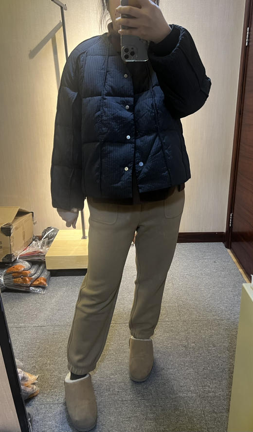 【爆款太好穿】水淼2025冬新款简约时尚休闲百搭羽绒服1528 商品图1