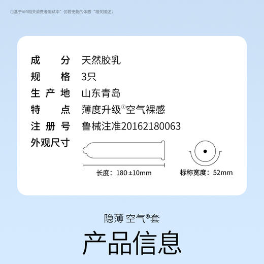 杜蕾斯AiR隐薄空气套3只 商品图8