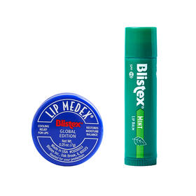 美国BLISEEX/白蕾适小蓝罐升级款防晒润唇膏夏季滋润保湿舒缓维护薄荷唇膜