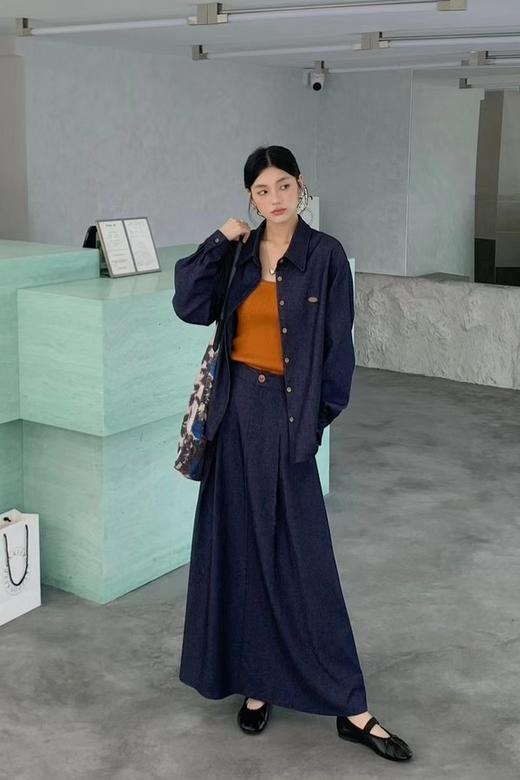 Kai & Kiera 时尚休闲简约高腰显瘦半裙套装 21573 商品图1