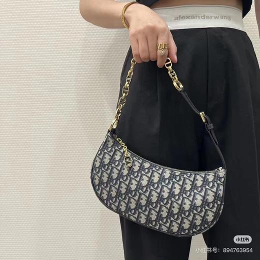 D111721复古老花好看不过时耐用耐脏月亮包腋下包 商品图1