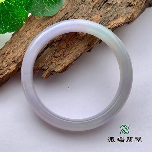 派瑞翡翠 翡翠手镯 糯冰 浅紫 商品图1