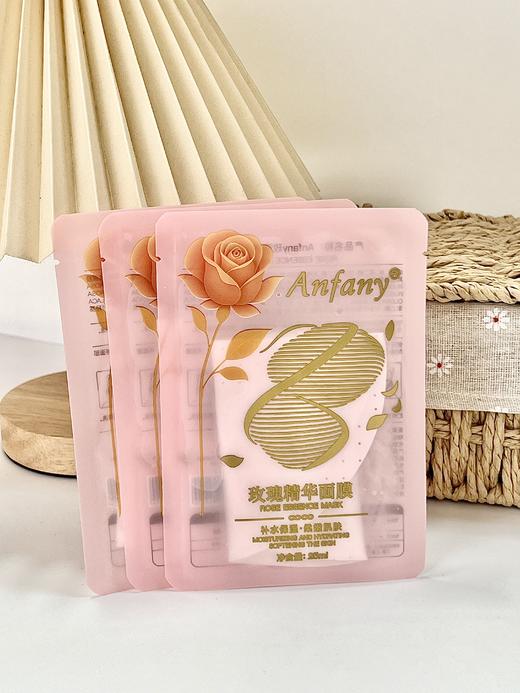 【Anfany--玫瑰精华面膜】高浓玫瑰全链路精萃 三重奢养力 多维活性成分协同 双专利 + 进口原料 + 天丝膜布 轻松养出透亮健康肌 商品图6