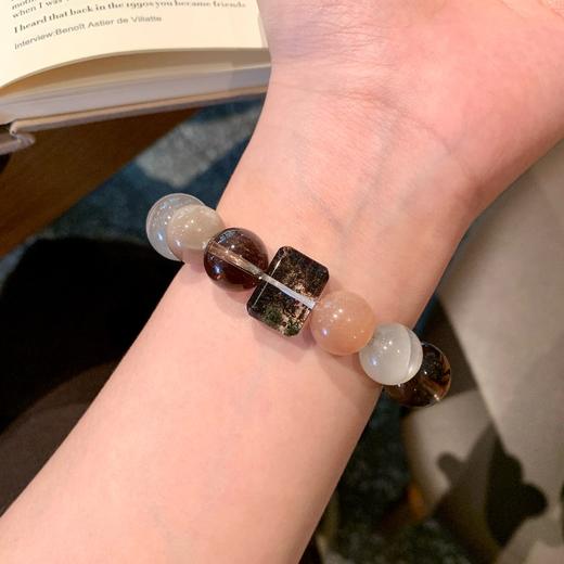 ARSIS｜晶石系列 日月辉光·月光石多宝水晶串珠手链 商品图5