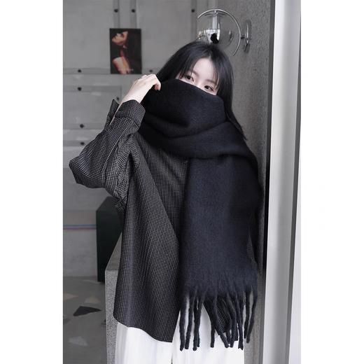 【YW】无忧购厚实超舒服清新奶呼呼纯色百搭加厚流苏ins围巾W0067（截单后3-5天发货) 商品图1