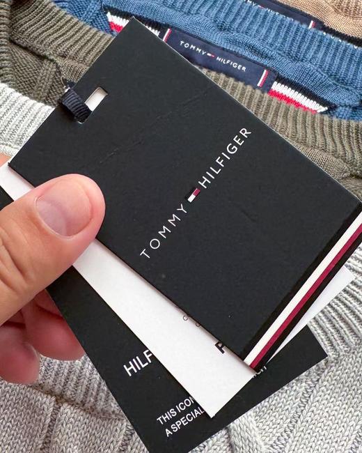 D111729男款秋冬精典款加厚七色绞花圆领毛衣 商品图13