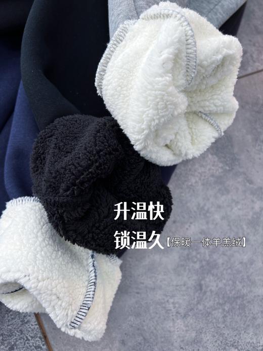 D111733冬季B备款男女儿童羊羔绒运动裤加厚加绒保暖卫裤 商品图12