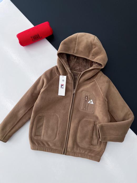 D111734摇粒绒复合羊羔绒外套男女宝宝款毛毛外套 商品图5