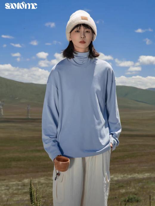 早乙女惠子saotome/STMTX141447/亨利领高领自发热打底衫 商品图2