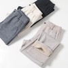 D111702绵羊毛混纺轻商力秋冬厚款男士简约纯色百搭小直筒休闲长裤 商品缩略图9