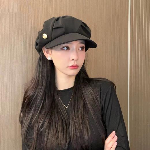 【YW】无忧购35元2件褶皱云朵贝雷帽显脸小复古报童帽百搭八角帽（截单后3-5天发货) 商品图4