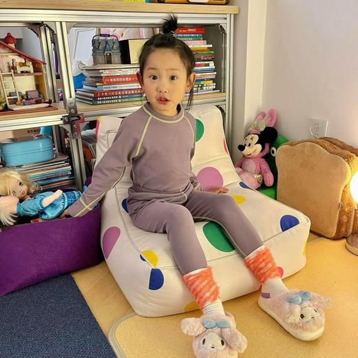 runrungo儿童秋冬换季家居服合集 | 柔光撞色设计、轻盈柔软不厚重、居家穿着舒适、透气保暖【HZ】 商品图3