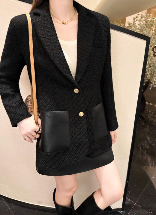 女款粗纺羊毛西装外套he011 商品图3