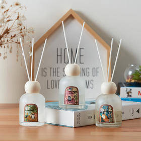 藤条无火香薰室内扩香摆件卧室卫生间香氛 木窗密码