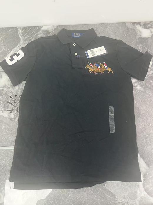 瑕疵POLO RALPH LAUREN 男CUSTOM SLIM FIT纯棉3号刺绣马标透气POLO衫 商品图0
