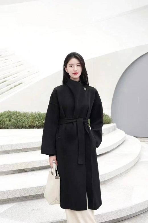 【高品质私服】【IC绢丝羊毛双面呢系带大衣】打造时髦放松亦不失精致的女性形象N1020-CC【无标出货 介意慎拍】 商品图3