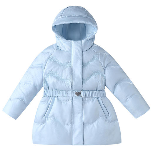 【实体店同款】女童中长款羽绒服冬季新款安奈儿童装AG545406 商品图7