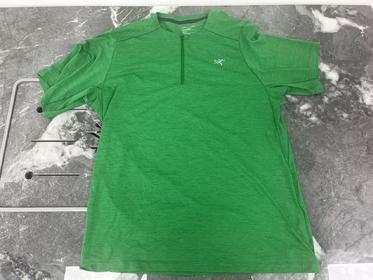 瑕疵ARCTERYX/始祖鸟 Cormac 1/4 Zip SS 男士1/4拉链户外圆领短袖T恤