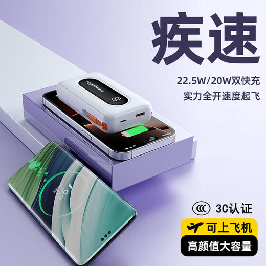 【分仓直发包邮】KOOKZZ酷客者2万毫安超级快充移动电源（可上飞机）DY321 商品图2