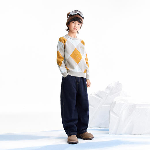 【实体店同款】男童圆领针织衫冬季新款安奈儿童装AB544042 商品图3