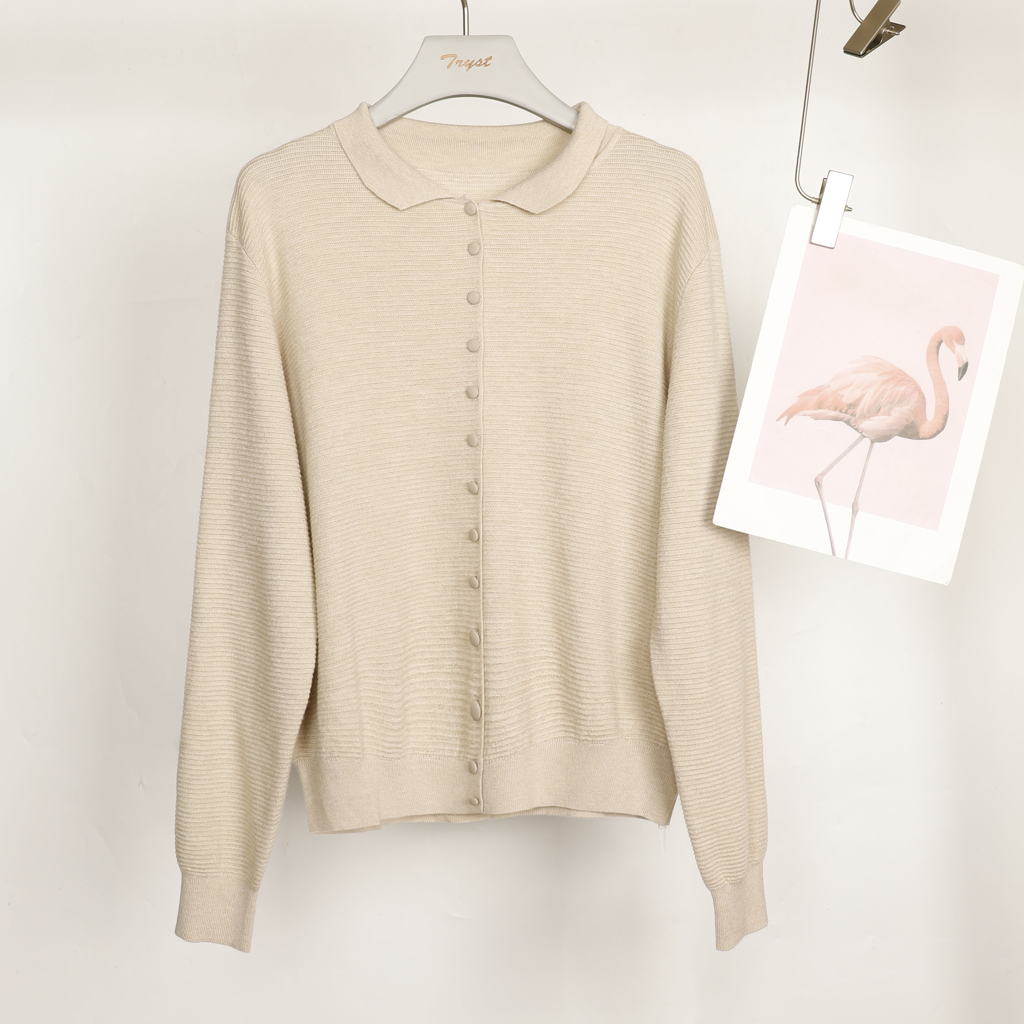 25秋冬休闲翻领针织衫25Q614-8412