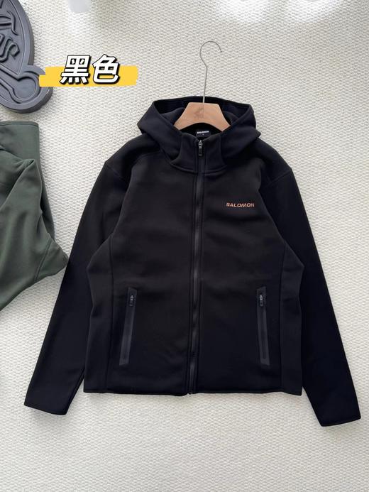D111715户外男款防风防水连帽软壳加绒茄克外套 商品图2