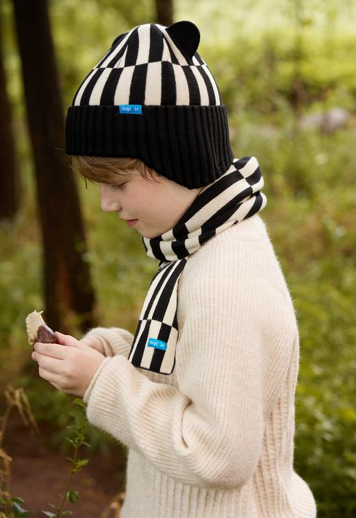 ⚡️HUGZ熊仔帽 ＋围巾系列男女童通用，不扎皮肤，不易起球，妈妈宝贝都能戴，全家实现"静电自由"！现在零头不到就能拥有。冬天出门不再怕寒风！? 母婴级柔软，亲密呵护！ 商品图1