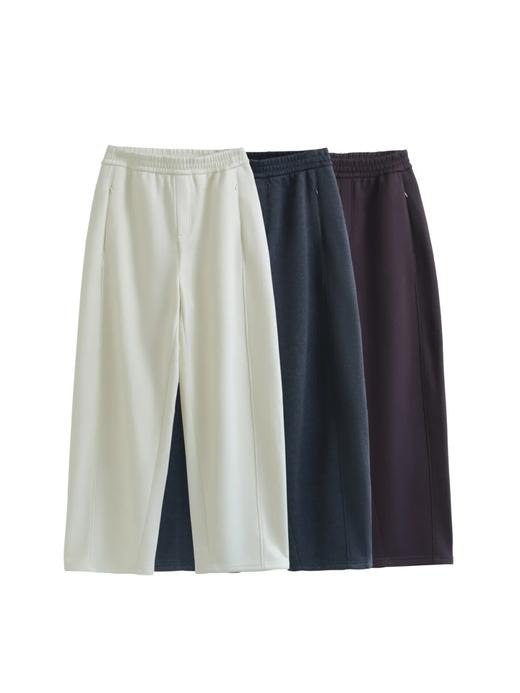 D111707温暖显瘦羊毛羽绒混纺香蕉奶奶裤休闲裤 商品图4