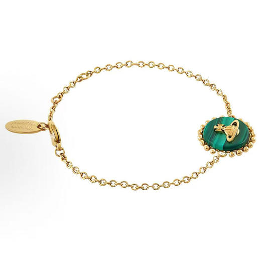 春日限定【抢先购】Vivienne西太后圆形土星孔雀石吊坠手链/耳饰/项链  西太后圆形土星白贝吊坠项链/手链/耳饰 商品图9