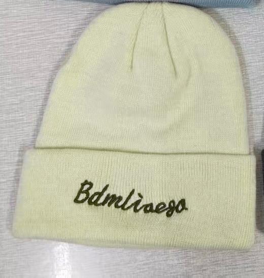 【YW】无忧购35元2件韩版刺绣字母针织帽子秋冬季保暖毛线帽冷帽（截单后3-5天发货) 商品图6