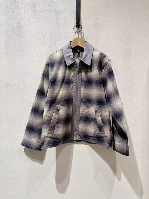 中性款格纹长袖衬衫ZH 商品图0