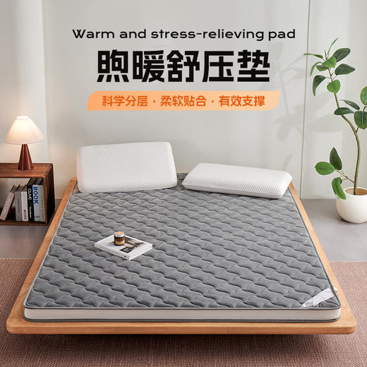 多喜爱 格瑞煦暖舒压垫【5CM立高】【双层填充】【高克重煦暖绒】科学分层 多孔透气 蓄热保暖 商品图0