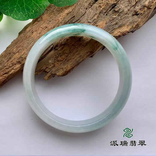 派瑞翡翠 翡翠手镯 糯冰 飘花 商品图1