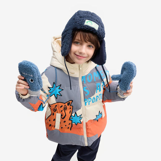 【MQD】【三防】童装儿童羽绒服冬季加厚连帽外套男大童洋气 商品图2