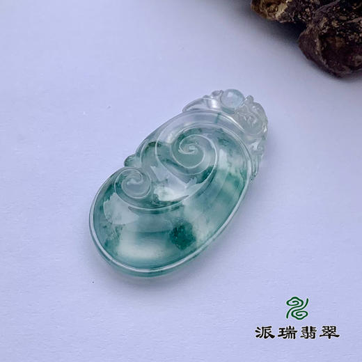 派瑞翡翠 翡翠挂件 冰种 浅绿 商品图2