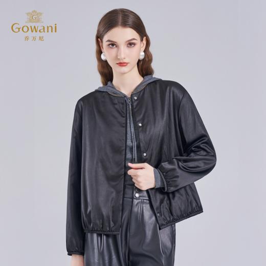 乔万尼2025冬新品休闲感宽松圆领棉服外套ED4K726 商品图1