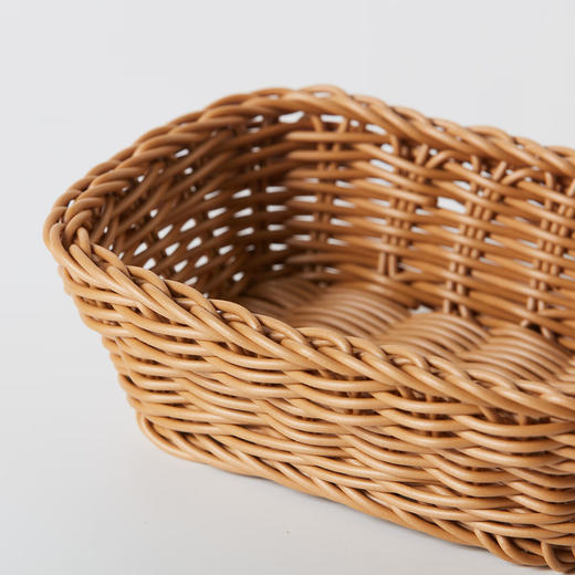 刀叉筷子收纳盒小物件整理筐编织篮可水洗方形收纳篮 商品图7