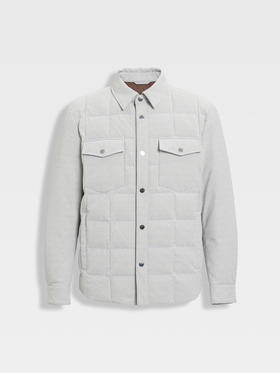 callisto糯米白衬衫款白鹅绒羽绒服