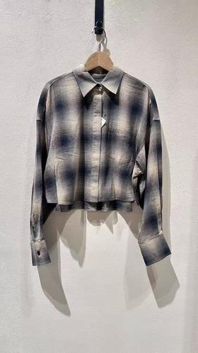 女款格纹长袖衬衫ZH