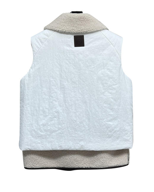 女款可拆卸领皮毛棉服马甲ba014 商品图1